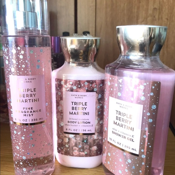 NEW BBW Triple Berry Martini 3-pc